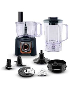 Multiprocessador Arno Com 02 Velocidades 700w E 24 Funções - Mp72 127v