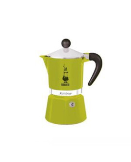 Cafeteira Italiana Bialetti Rainbow 3 Xícaras Verde