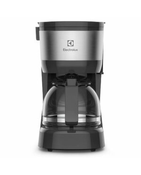 Cafeteira Elétrica Electrolux 15 Xícaras Efficient Com Filtro Permanente Removível Cor Inox Preta (ecm10) 127v