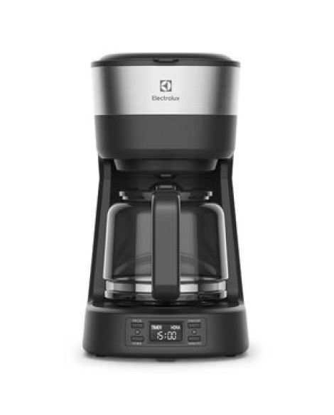 Cafeteira Elétrica Electrolux 30 Xícaras Experience Programável Com Timer Cor Inox Preta (ecm25) 127v