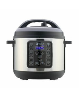 Panela De Pressão Elétrica Digital Gallant 6l Gpp06 15 Funções Clique E Pronto Inox 1000w 127v