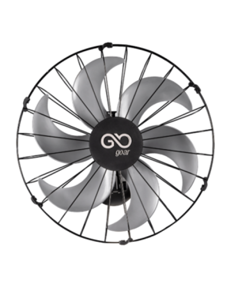 Ventilador Oscilante De Parede 50cm Goar Metal Preto 127v