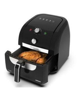 Fritadeira Eletrica Air Fryer Itatiaia 8l Preta Timer 60 Min Temp. Até 200ºc - 127v