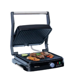 Grill Mallory Asteria Preto E Inox - 127 Volts
