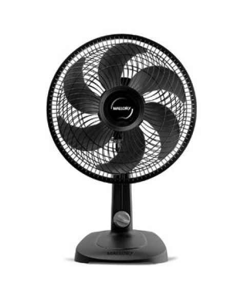 Ventilador de Mesa Mallory 30cm 127V (110V) Preto Turbo Compact