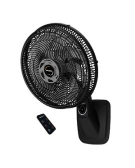 Ventilador de Parede 40cm 127V (110V) Preto e Grafite Smart Control Mallory