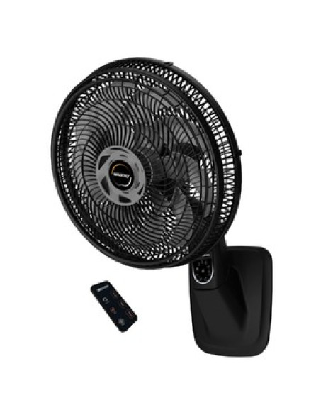 Ventilador de Parede 40cm 127V (110V) Preto e Grafite Smart Control Mallory