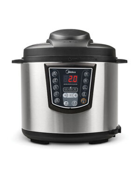Panela De Pressão Elétrica 6 L Digital Inox Midea Ppa71 - 127v