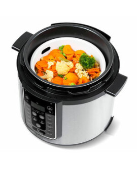 Panela De Pressão Elétrica Midea Mastersteam 6l Ppg70s Inox 127v