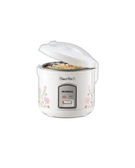 Panela Arroz Mondial Rice Npe05-5x - 2525-01 Branco/floral 110 Volts