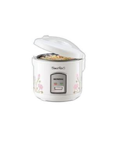 Panela Arroz Mondial Rice Npe05-5x - 2525-01 Branco/floral 110 Volts