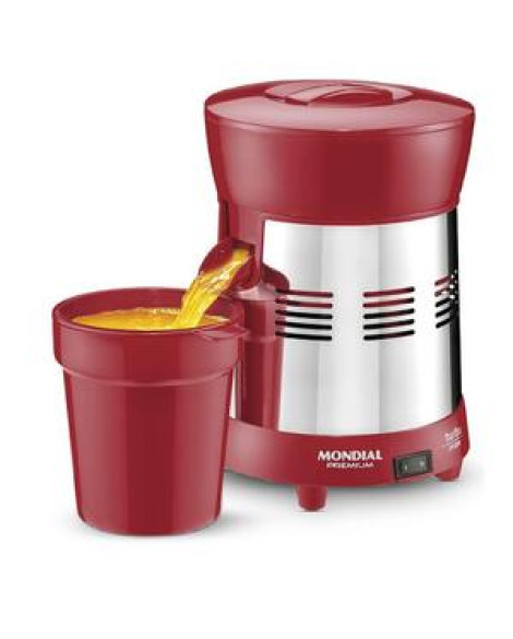 Extrator Mondial Turbo Premium E-24 Biv Vermelho/inox