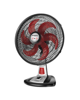 Ventilador De Mesa Mondial Turbo Excellence  Vt-rp-01 Vent 40cm Turbo-127v-vermelho/preto