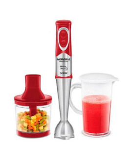 Power Mixer Mondial Premium 500w Vermelho E Inox M-10 - 127 Volts