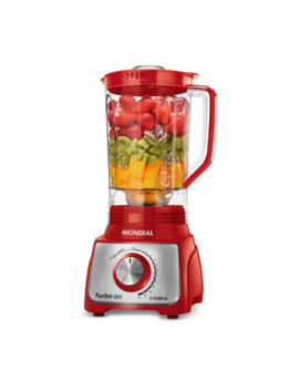 Liquidificador Mondial Power 1100w Filtro 12v L-1100-ri Vermelho 127v