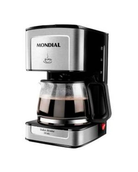 Cafeteira Mondial 20 Xícaras Preto Inox 127v C-43-20x-si