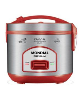 Panela Elétrica Mondial Pratic 6i Vermelho/inox 127v