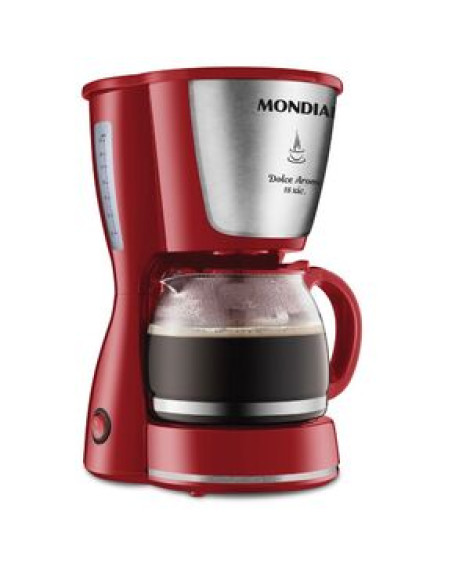 Cafeteira Elétrica Mondial Dolce Arome C-35-18x 550w Vermelho Com Inox 127v