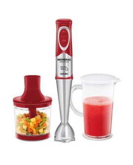 Mixer Premium Mondial M-10 500w Vermelho Com Inox 127v