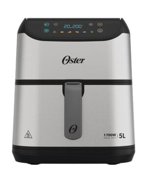 Fritadeira Digital Inox Oster 5l Com Painel Touch - 127v