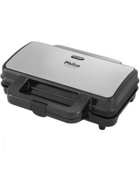 Sanduicheira Grill Inox Preto Prata 900w Philco Pgr02i 110v