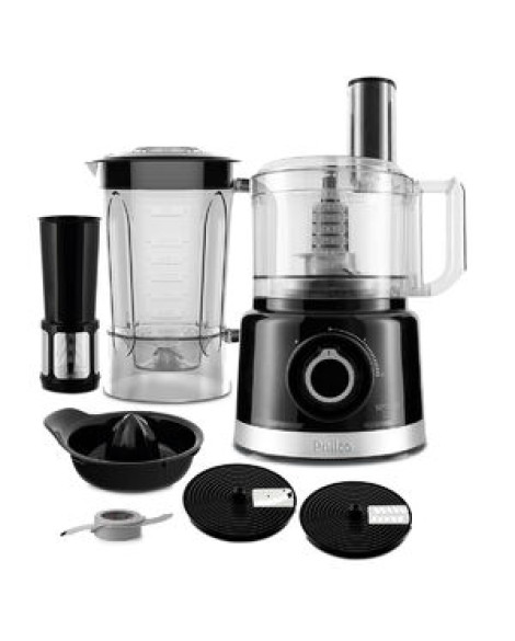 Multiprocessador De Alimentos Philco Pmp1500p 5 Em 1 Turbo Preto   127v