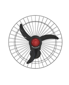 Ventilador De Parede Oscilante Good 60cm Aço Preto Ponente 127v