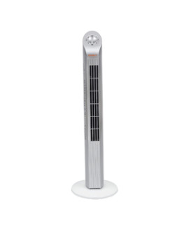 Ventilador Torre Spirit 75cm 127V (110V) Branco e Prata Maxximos Ellegant TS700