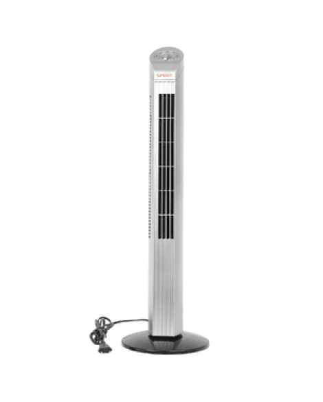 Ventilador Torre Spirit 75cm 127V (110V) Preto e Prata Maxximos Ellegant TS700