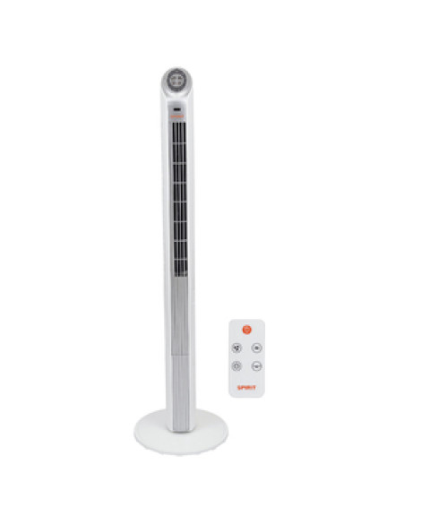 Ventilador Torre Spirit 120cm 127V (110V) Branco e Prata Maxximos Ellegant TS1200