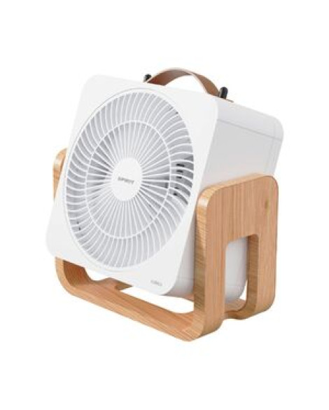 Circulador de Ar de Mesa Spirit 29,9cm 127V (110V) Branco e Caramelo Cubics