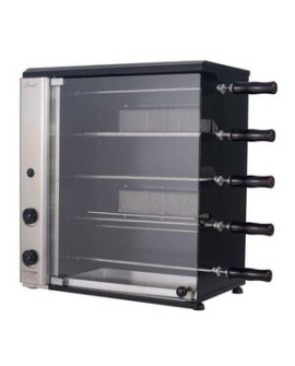 Churrasqueira A Gás De Bancada Vertical 5 Espetos Stand Titan 127v Gás Glp