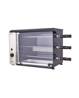 Churrasqueira A Gás De Bancada Vertical 3 Espetos Stand Titan 127v Gás Glp