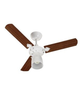 Ventilador De Teto Tron Marbela 3 Pás Branco / Verniz