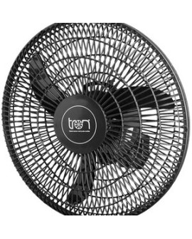 Ventilador De Parede Oscilante Preto 3 Pás 50cm 127v Tron