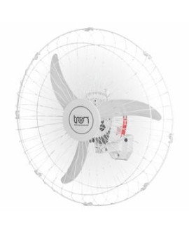 Ventilador Oscilante De Parede Bivolt Grade Em Aço Branco