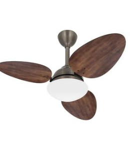 Ventilador Teto Potente Sala 3 Pás Madeira Trevo Ventax 110v
