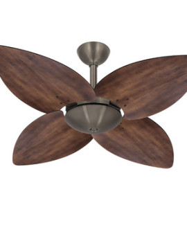 Ventilador Teto Bronze Potente 4 Pás Mdf Winds Ventax 110v