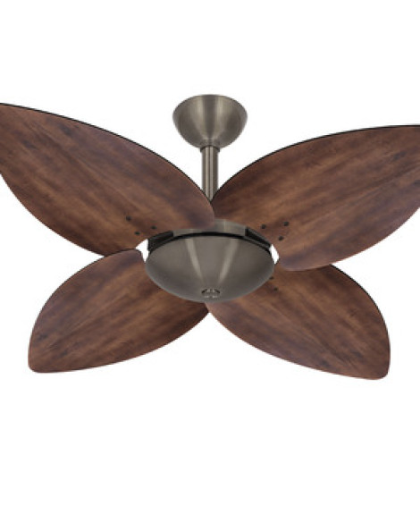 Ventilador Teto Bronze Potente 4 Pás Mdf Winds Ventax 110v