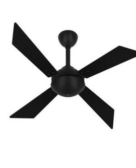 Ventilador Teto Preto Tech 4 Pás Potente Varanda Ventax 110v