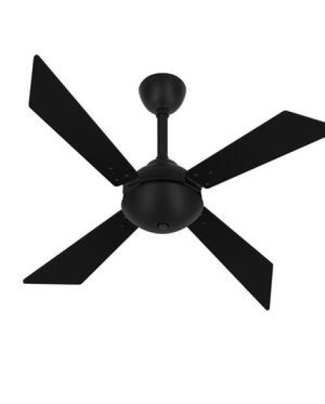 Ventilador Teto Preto Tech 4 Pás Potente Varanda Ventax 110v