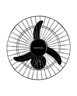 Ventilador De Parede 50cm 127v New Preto Ventisol