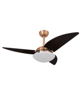 Ventilador De Teto Volare Cobre Vd300 Class 3 Pás 127v