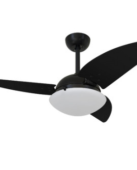 Ventilador De Teto Volare Preto Fosco Class Nero 3 Pás 110v