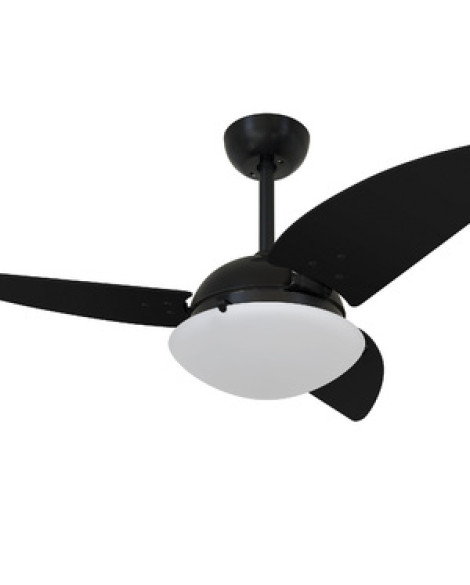 Ventilador De Teto Volare Preto Fosco Class Nero 3 Pás 110v