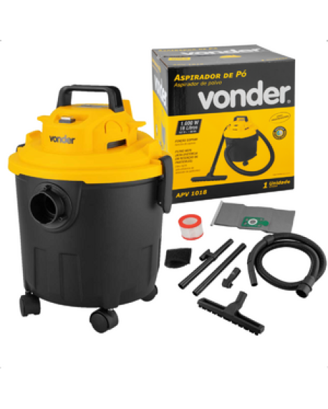 Aspirador De Pó E Líquidos 1000w 127v Apv1018 Vonder