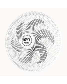 Ventilador Maggie Parede Branco Oscilante 220v Pás Prata